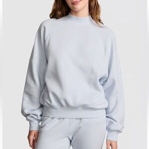 PINK Victoria's Secret Campus Fleece Mock-Neck Sweatshirt